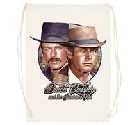 Udaytee Butch Cassidy E Sundance Kid Sacca Da Palestra In Cotone Beige Cotton Beige Training Bag Gym Sack
