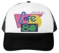 Udaytee Cafe 80s Hill Valley Berretto da Baseball Unisex Bianco Regolabile