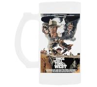 Udaytee C'era Una Volta Il West Tazza Per Bere Birra In Vetro Con Manico Handled Glass Beer Drinking Cup