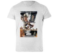 Udaytee C'era Una Volta nel West T-Shirt da Donna in Cotone Grigio Base Basic Cotton Grey Women's T-Shirt