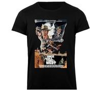 Udaytee C'era Una Volta nel West T-Shirt da Donna in Cotone Nero Base Basic Cotton Black Women's T-Shirt