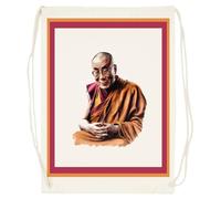 Udaytee Dalai Lama Sacca Da Palestra In Cotone Beige Cotton Beige Training Bag Gym Sack