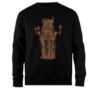 Udaytee Dio Ecate Felpa Unisex Nera Pullover dalla vestibilità Semplice Simple-Fit Pullover Black Unisex Sweatshirt