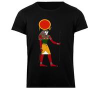 Udaytee Dio Egiziano Ra è Il Sole T-Shirt da Donna in Cotone Nero Base Basic Cotton Black Women's T-Shirt