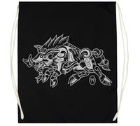 Udaytee Erwin Schrödinger Sacca Da Palestra In Cotone Nero Cotton Black Training Bag Gym Sack