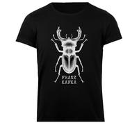 Udaytee Franz Kafka Metamorphosis T-Shirt da Donna in Cotone Nero Base Basic Cotton Black Women's T-Shirt