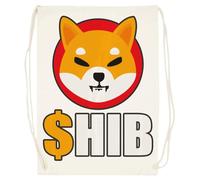 Udaytee Gettone Crittografico Shiba Inu Sacca Da Palestra In Cotone Beige Cotton Beige Training Bag Gym Sack