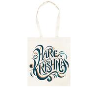 Udaytee Hare Krishna Borsa Shopping Unisex In Cotone Beige Cotton Unisex Totebag Shopping