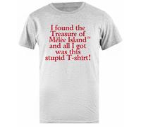 Udaytee I Found The Treasure of Monkey Island T-Shirt Basic da Uomo in Cotone Grigio