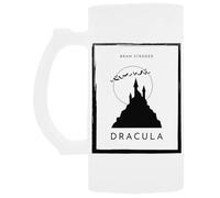Udaytee Il Libro Di Bram Stoker Dracula Bicchiere da Birra in Vetro con Manico Handled Glass Beer Drinking Cup