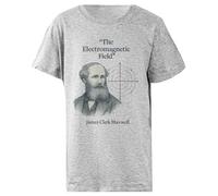 Udaytee James Clerk Maxwell T-Shirt Basic in Cotone Grigio per Bambini Cotton Child T-Shirt Grey Kid