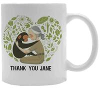Udaytee Jane Goodall Bicchiere Per Bevande In Tazza In Ceramica Bianca White Ceramic Mug Beverage Drinking Cup
