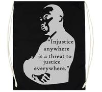 Udaytee Jim Morrison Sacca Da Palestra In Cotone Nero Cotton Black Training Bag Gym Sack