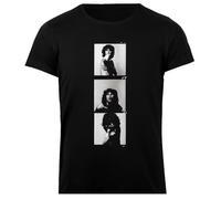 Udaytee Jim Morrison T-Shirt Basica da Donna Nera in Cotone Basic Cotton Black Women's T-Shirt