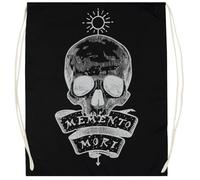 Udaytee Joe Cocker Sacca Da Palestra In Cotone Nero Cotton Black Training Bag Gym Sack