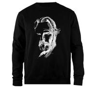 Udaytee Kevin Costner Felpa Unisex Nera Pullover dalla vestibilità Semplice Simple-Fit Pullover Black Unisex Sweatshirt