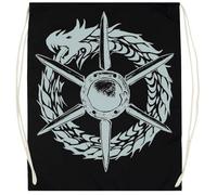 Udaytee Kevin Costner Sacca Da Palestra In Cotone Nero Cotton Black Training Bag Gym Sack