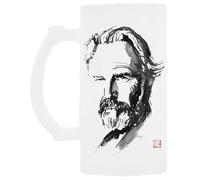 Udaytee Kevin Costner Tazza Per Bere Birra In Vetro Con Manico Handled Glass Beer Drinking Cup