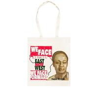 Udaytee Kwame Nkrumah Borsa Shopping Unisex In Cotone Beige Cotton Unisex Totebag Shopping