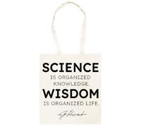 Udaytee La Scienza Secondo Kant È… Borsa Shopping Unisex In Cotone Beige Cotton Unisex Totebag Shopping