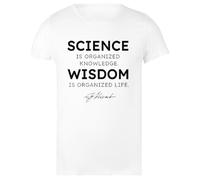 Udaytee La Scienza Secondo Kant È… T-Shirt Basica da Donna Bianca in Cotone Cotton White Women's T-Shirt