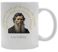 Udaytee Lev Tolstoj Il Regno Di Dio Bicchiere Per Bevande In Tazza In Ceramica Bianca White Ceramic Mug Beverage Drinking Cup