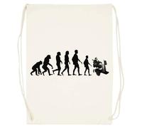 Udaytee L'evoluzione Di Stephen Hawking Sacca Da Palestra In Cotone Beige Cotton Beige Training Bag Gym Sack