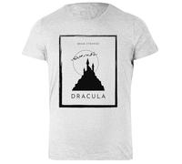 Udaytee Libro di Dracula di Bram Stroker T-Shirt Basica da Donna in Cotone Grigio Basic Cotton Grey Women's T-Shirt