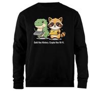 Udaytee L'Oro ha Una Storia Felpa Unisex Nera Pullover dalla vestibilità Semplice Simple-Fit Pullover Black Unisex Sweatshirt