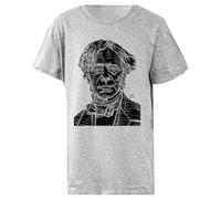 Udaytee Michael Faraday T-Shirt Basic in Cotone Grigio per Bambini Cotton Child T-Shirt Grey Kid