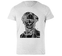 Udaytee Michael Faraday T-Shirt Basica da Donna in Cotone Grigio Basic Cotton Grey Women's T-Shirt