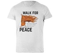 Udaytee Monaco Zen Che Cammina T-Shirt Basica da Donna in Cotone Grigio Basic Cotton Grey Women's T-Shirt