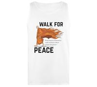 Udaytee Monaco Zen Che Cammina T-Shirt Senza Maniche Canotta da Donna Bianca White Women's Tank Top Sleeveless T-Shirt