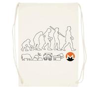Udaytee Monero L'evoluzione Del Denaro Sacca Da Palestra In Cotone Beige Cotton Beige Training Bag Gym Sack