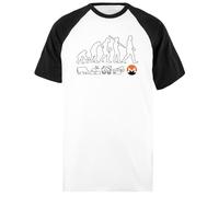 Udaytee Monero L'Evoluzione del Denaro T-Shirt da Baseball Unisex Bianca A Maniche Corte Nere Short Black-Sleeved White Unisex Baseball T-Shirt