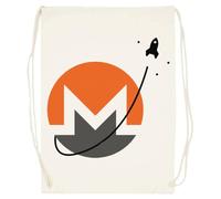 Udaytee Monero Xmr Criptovalute Verso La Luna Sacca Da Palestra In Cotone Beige Cotton Beige Training Bag Gym Sack