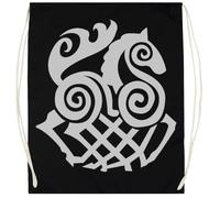 Udaytee Nelson Mandela Sacca Da Palestra In Cotone Nero Cotton Black Training Bag Gym Sack