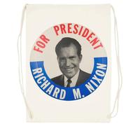 Udaytee Nixon Per La Presidenza Sacca Da Palestra In Cotone Beige Cotton Beige Training Bag Gym Sack