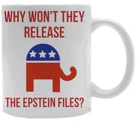Udaytee Perché Non Pubblicano I Documenti Di Epstein Bicchiere Per Bevande In Tazza In Ceramica Bianca White Ceramic Mug Beverage Drinking Cup