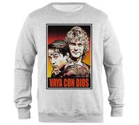 Udaytee Point Break Vaya con Dios Pullover Unisex Grigio Simple-Fit Simple-Fit Pullover Grey Unisex Sweatshirt