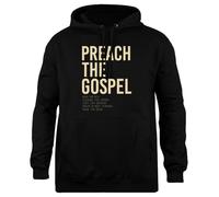 Udaytee Predicare Il Vangelo Felpa Unisex Nera con Cappuccio dalla vestibilità Semplice