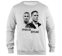 Udaytee Prison Break Characters Felpa Unisex Grigia dalla vestibilità Semplice