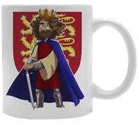 Udaytee Riccardo Cuor Di Leone Bicchiere Per Bevande In Tazza In Ceramica Bianca White Ceramic Mug Beverage Drinking Cup