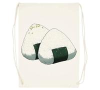 Udaytee Riso Sushi Onigiri Sacca Da Palestra In Cotone Beige Cotton Beige Training Bag Gym Sack
