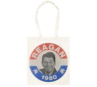 Udaytee Ronald Reagan Borsa Shopping Unisex In Cotone Beige Cotton Unisex Totebag Shopping