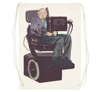 Udaytee Stephen Hawking Sacca Da Palestra In Cotone Beige Cotton Beige Training Bag Gym Sack