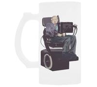 Udaytee Stephen Hawking Tazza Per Bere Birra In Vetro Con Manico Handled Glass Beer Drinking Cup