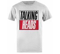 Udaytee Talking Heads Sign T-Shirt Basic da Uomo in Cotone Grigio