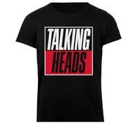 Udaytee Talking Heads Sign T-Shirt Basica da Donna Nera in Cotone