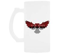Udaytee Uccello Di Twin Peaks Bicchiere da Birra in Vetro con Manico Handled Glass Beer Drinking Cup